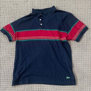 Gant Polo Shirt with Navy, Red, and Green Stripes